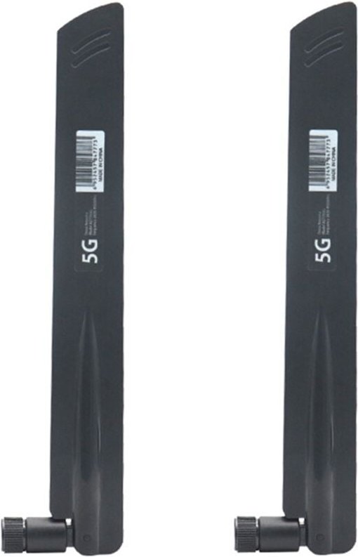 Tlily - 2 StüCke 3G 4G 5G Antenne 600-6000 MHz 18DBi VerstäRkung sma Stecker für Drahtlose Netzwerk Karte wlan Router Ho...