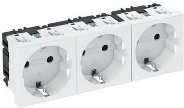 Thumbnail - OBO Bettermann Steckdose 0 Grad, 3-fach STD-D0 RW3