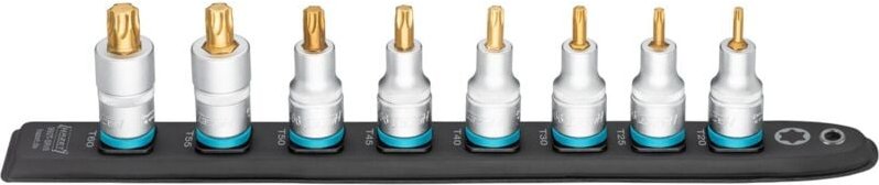 SmartRail, Vierkant hohl 12,5 mm (1/2), Innen torx Profil, Anzahl Werkzeuge: 8 - Hazet