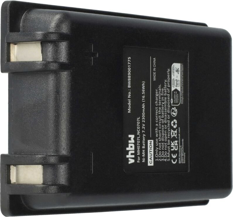 Vhbw - 1x Akku kompatibel mit Autec FUA10, UTX97 transmitter, CB71.F Industrie-Funkfernsteuerung Fernbedienung (2300 mAh...