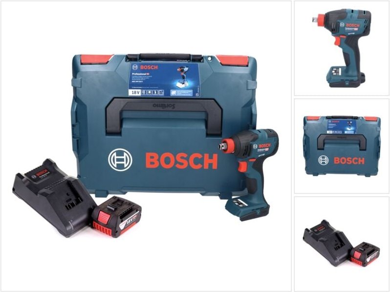 Bosch gdx 18V-210 c Professional Akku Drehschlagschrauber 18 v 210 Nm Brushless + 1x Akku 5,0 Ah + Ladegerät + L-Boxx