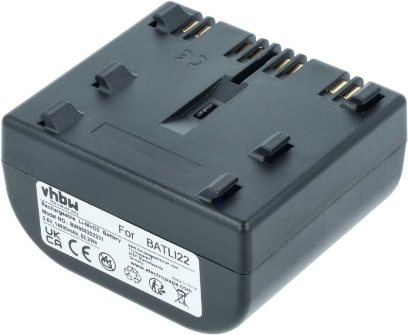 vhbw Batterie kompatibel mit Daitem SH320AF, SH340AF, SH421AX, SH402AX, SH380AF, SH401AX Alarmanlage, Alarmsystem (14500...