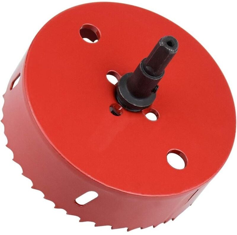 Metalllochsäge mit Sechskantbohrer - 110 mm M42 HSS - für Aluminium - Eisen - Holz Ø 110 mm