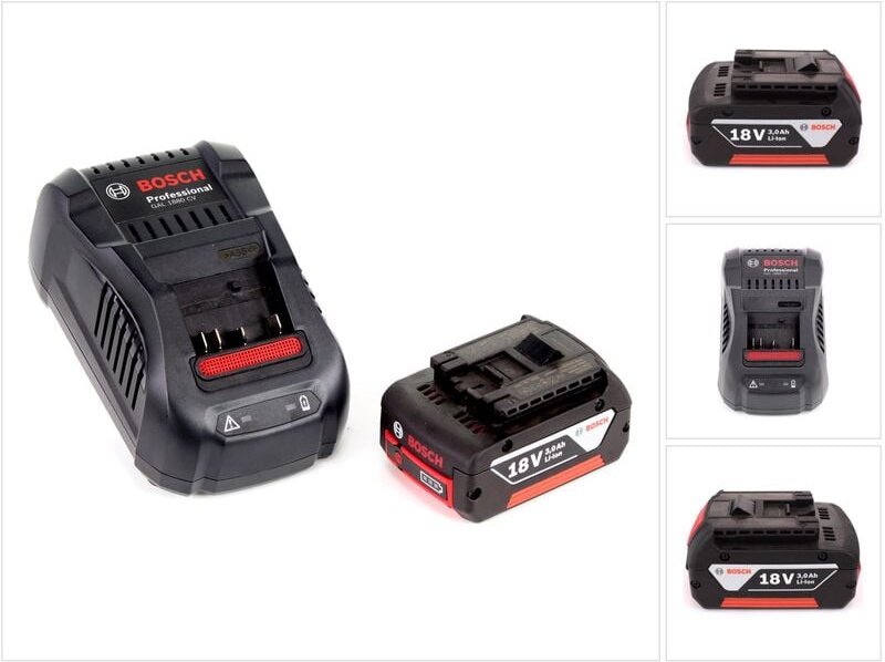 Bosch - Starter-Set 18 v mit 1x gba 18 v 3,0 Ah Li-Ion Akku + gal 1880 Schnell Ladegerät