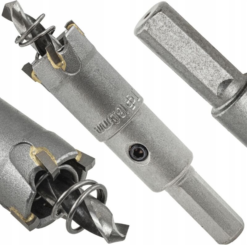 Hartmetall-Kernbohrer für Metall und Holz 18 mm Titan Sinterhartmetall TCT