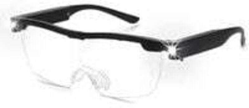 Stück 160% Vergrößerungsbrille mit wiederaufladbarer LED-Leuchte – Leistungsstarke Vergrößerungsbrille – Freihändige Bri...
