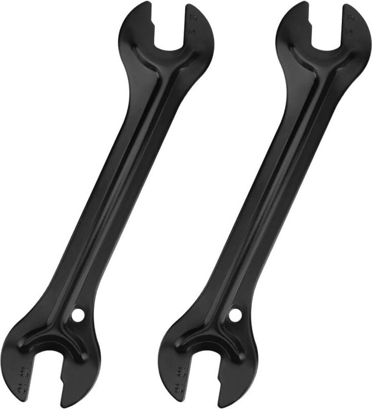 Dolaso - Fahrradnabenschlüssel-Set, 2 Stück, 13/14/15/16 mm konischer Schraubenschlüssel, Fahrradnabenschlüssel, Kohlens...