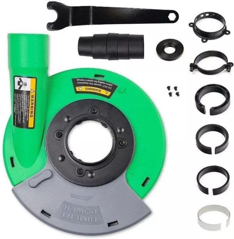 Schutzhaube für Diamant-Schleifscheiben (115 mm/125 mm) für Winkelschleifer. Zur Verwendung mit Diamant-Schleifscheiben ...