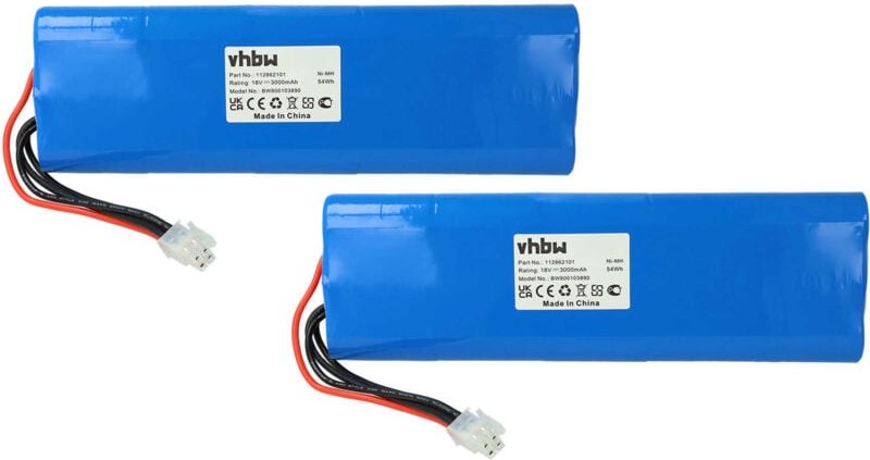 2x Akku kompatibel mit Husqvarna Automower 220AC, G2 2004-2006, 230ACX, Solar Hybrid, 210C, 260ACX, sh, 210AC Rasenmäher...