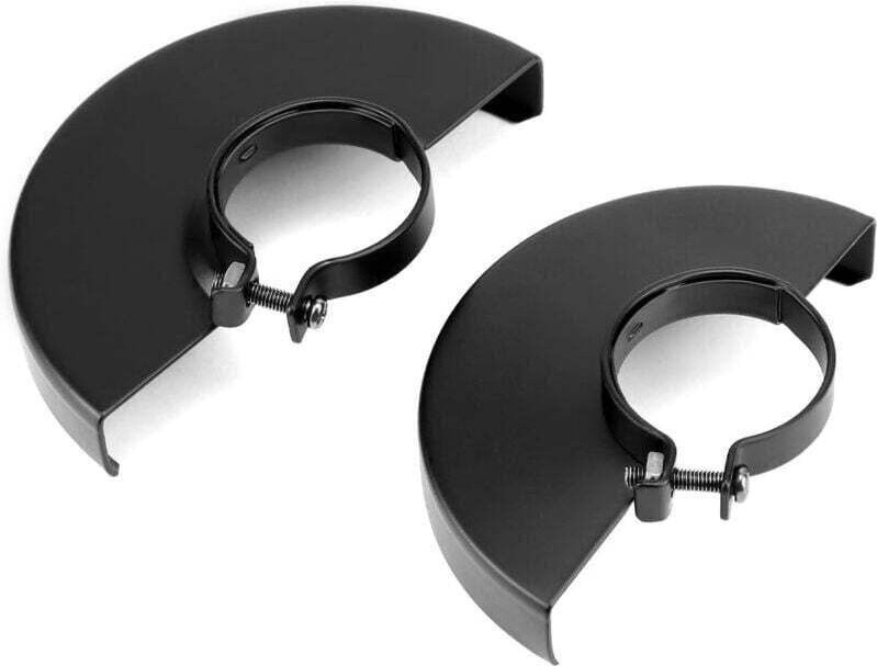 Zweiteiliger Winkelschleiferschutz aus schwarzem Metall, XU, Schleifscheibenschutz für 125-mm- und 115-mm-Winkelschleife...