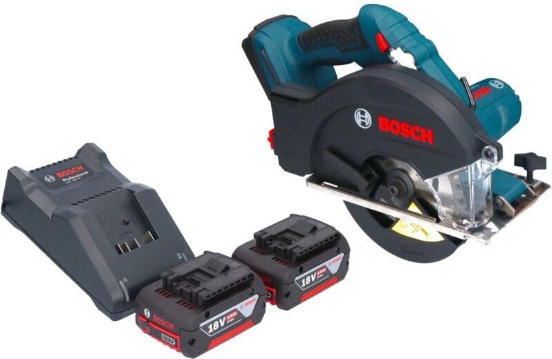 Bosch gkm 18V-50 Professional Akku Metall Handkreissäge 18 v 136 mm Brushless + 2x Akku 4,0 Ah + Ladegerät
