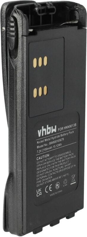 Vhbw - Akku kompatibel mit Motorola GP640, GP680, HT1200, HT1225, HT1250, HT1250.LS Funkgerät, Walkie Talkie (2100mAh, 7...