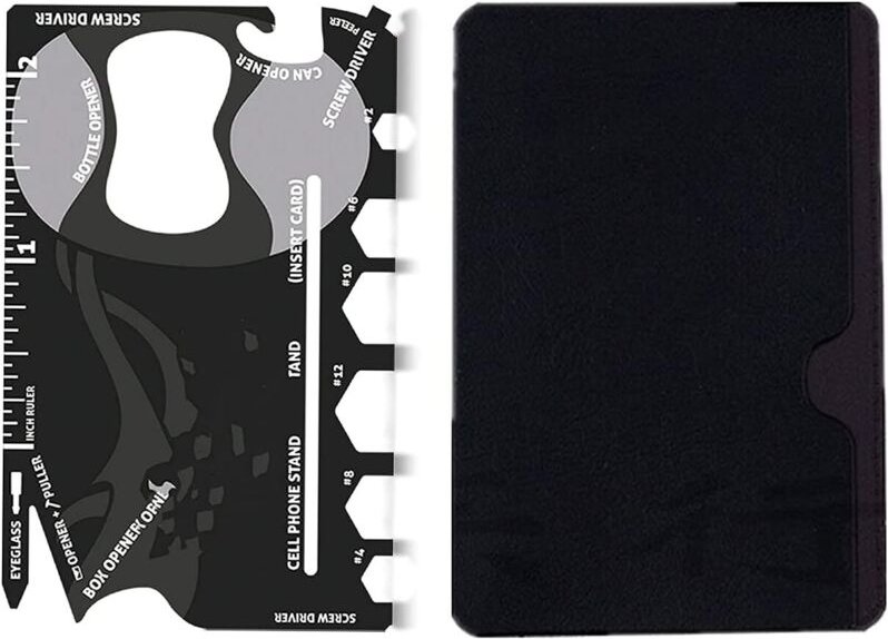 Multifunktionswerkzeug, 18-in-1, Werkzeughalter aus Edelstahl, Taschenwerkzeug, Flaschenöffner, Outdoor-Zubehör für Herr...