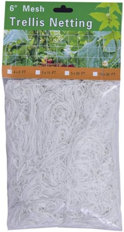 Filet souple carré en polyester épais, idéal pour soutenir les plantes de jardin et les tentes de plantation, 1030FT (fi...