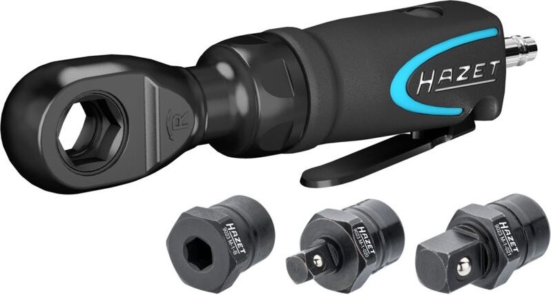 FP - Hazet Mini Multifunktions-Ratschenschrauber, Vierkant massiv 6,3 mm (1/4), Vierkant massiv 10 mm (3/8), Sechskant h...
