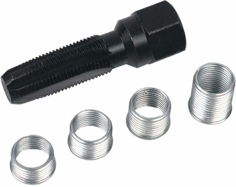 5 Stück Reparaturset für Zündkerzengewinde M14 x 1,25, Zylinderkopf-Reparaturset, Zündkerzen-Reparaturwerkzeug, 14 mm