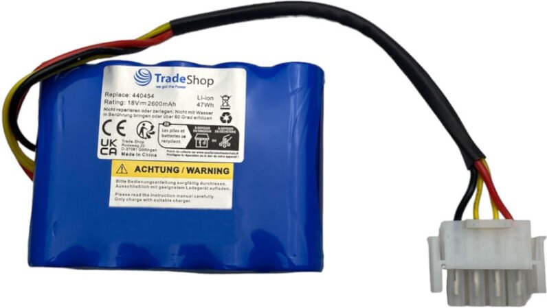 Trade-shop - Li-Ion Akku 18V 2,6Ah kompatibel mit al-ko Robolinho 300 e, 350 w, 450 w, 500 i, 500 iw, 500 w, 520 w, 550 ...