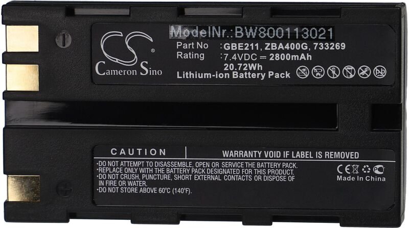 Vhbw - Akku kompatibel mit Leica TCR803 Power, TCR802 Power Lasermessgerät, Messgerät (2800 mAh, 7,4 v, Li-Ion)