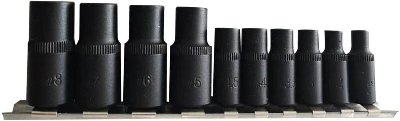 Satz Adapter, Halter für Gewindebohrer 1/4, 3/8 10-tlg