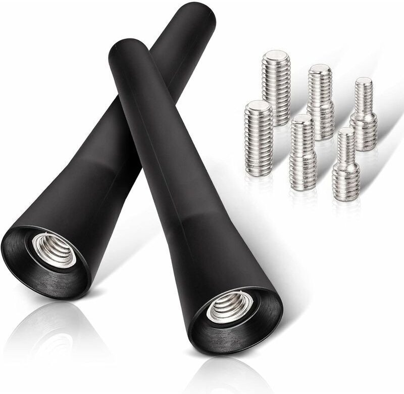 2-teilige Autoantenne FM/DAB-Autoradioantenne, 6,5 cm Mini-Kurzantenne mit FM/AM/DAB-Empfangsfunktion