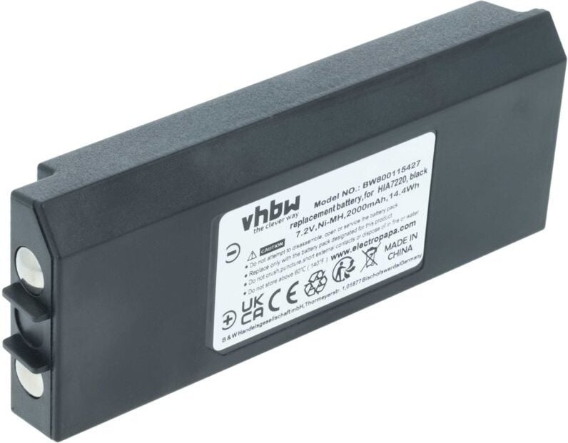 Vhbw - Akku kompatibel mit Hiab Olsberg DOH116A, Olsberg Industrie-Funkfernsteuerung Fernbedienung (2000 mAh, 7,2 v, NiM...