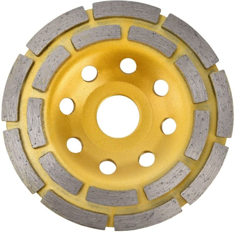 Diamantschleifscheibe, zweireihige Betonschleifscheiben zum Polieren von Granit/Marmor/Zement/Gestein, Innendurchmesser ...