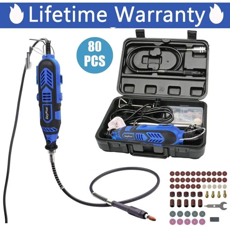 Day Plus - Dremel Schleifer Schleifgerät Schleifmaschine Multifunktionswerkzeug 80 teilig