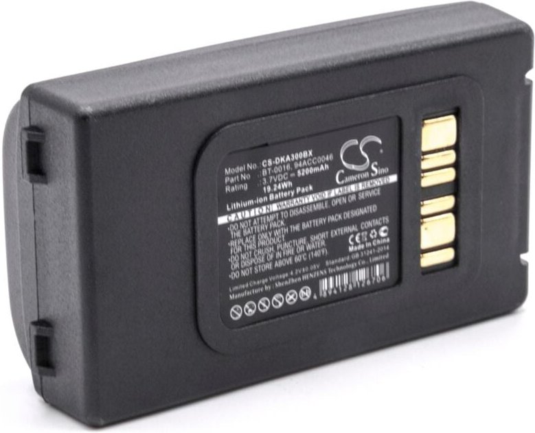 1x Akku Ersatz für Datalogic BT-0015, BT-0016 für Barcodescanner pos (5200 mAh, 3,7 v, Li-Ion) - Vhbw