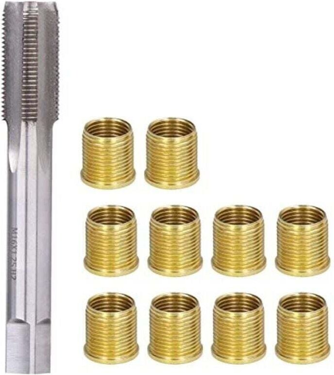 Werkzeuge zur Reparatur von Zündkerzengewinden, Zündkerzenreparaturset, Zündkerzensatz, M14x1,25 Metalleinsätze und M16x...