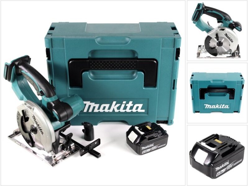 Makita DSS 501 G1J 18V 136 mm Li-ion Akku Handkreissäge im Makpac + 1x 6,0 Ah Akku - ohne Lader