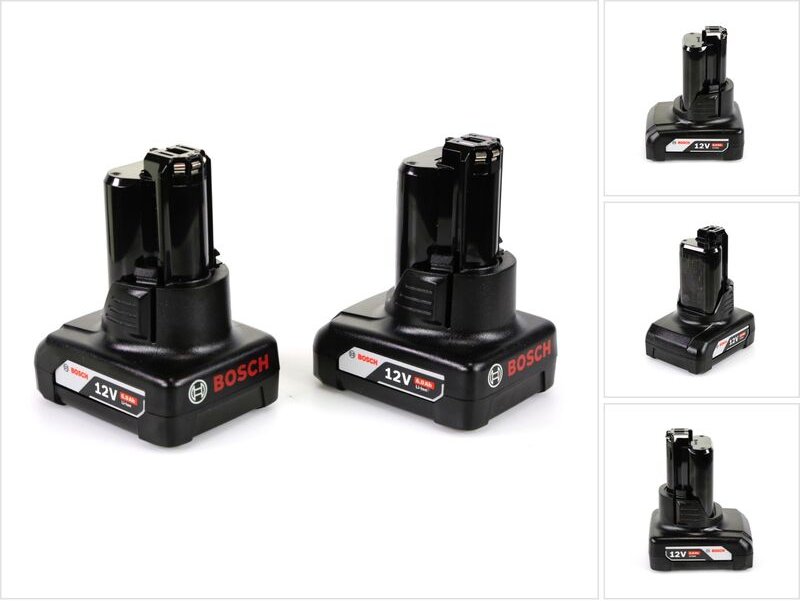 Akku Set 12 v mit 2x 6,0Ah Akku ( 1600A00X7M ) - Bosch
