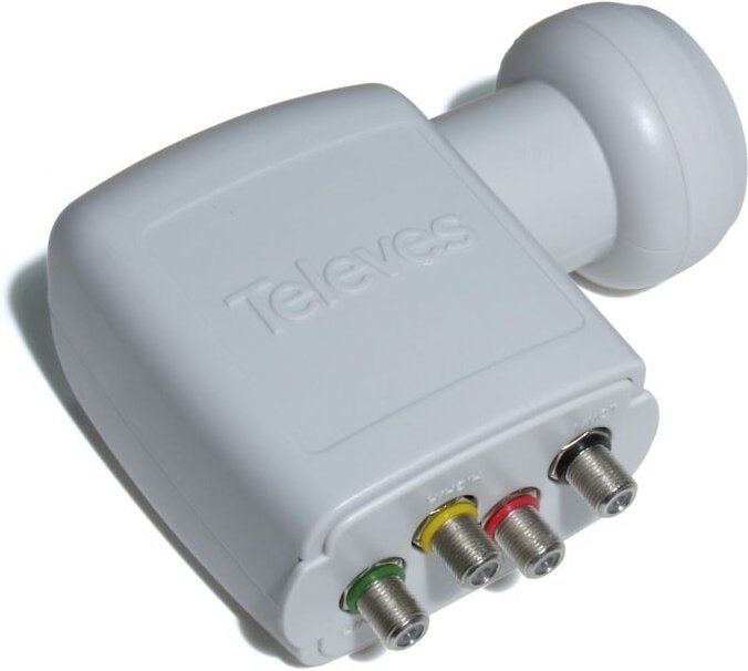 Quattro LNB, Feed 40mm zum Anschluß von Multischaltern SP44EN