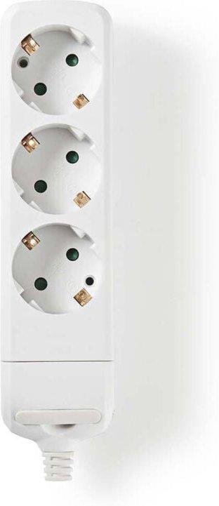 Nedis - Abzweigdose schutzkontakt typ f cee 77 3 fach 3680 w 16 a erdungsart seitenanschluss 230 v ac 5060 hz steckdosen...