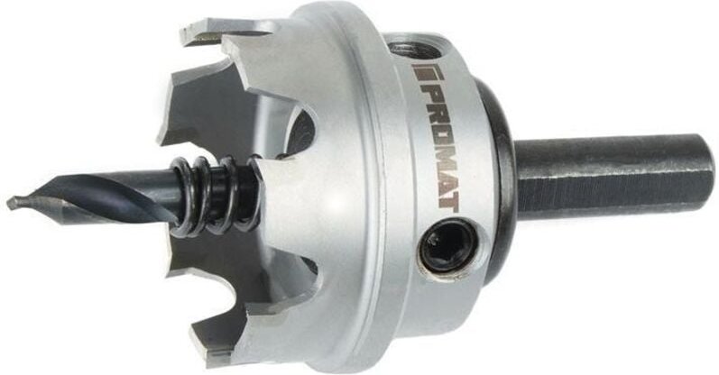 Promat - Lochsäge Sägen-Ø 42 mm Schnitttiefe 4 mm HM-bestückt mit Bohrer und Feder