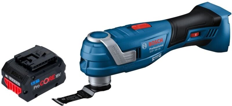 Bosch gop 18V-34 Professional Akku Multi Cutter 18 v Starlock Plus + 1x ProCORE Akku 5,5 Ah - ohne Ladegerät