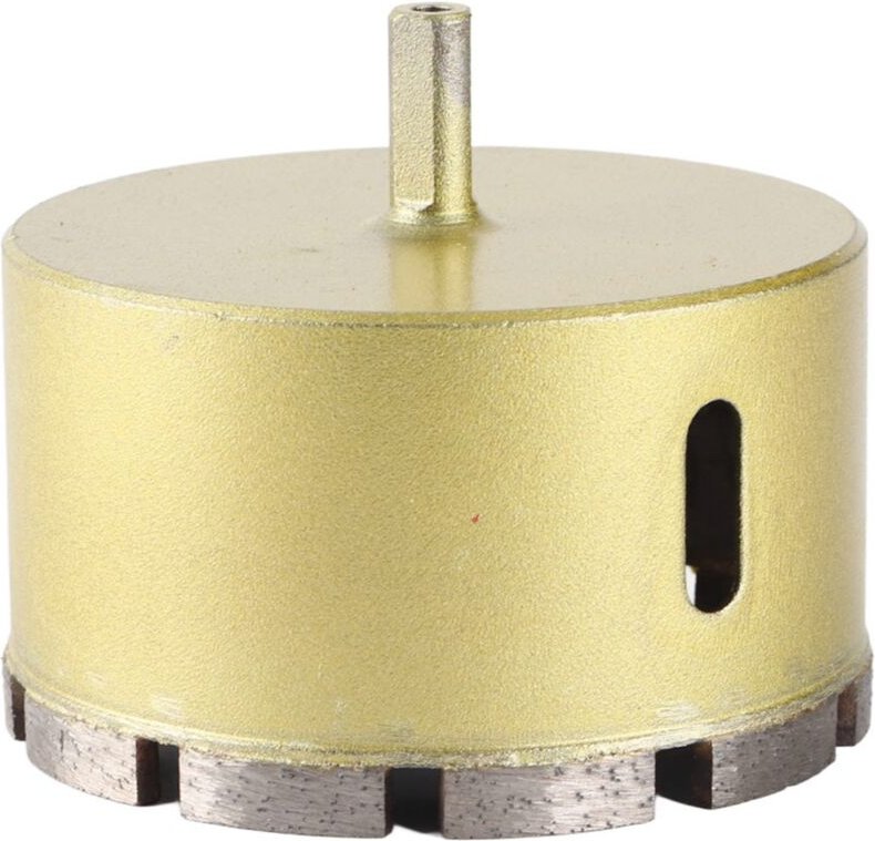 Lochsäge für Marmor, Keramik- und Glasbohrer für Stein, Fliesenlochsäge 90 mm, 100 mm mit Dreieckgriff, Spanabfuhrschlit...