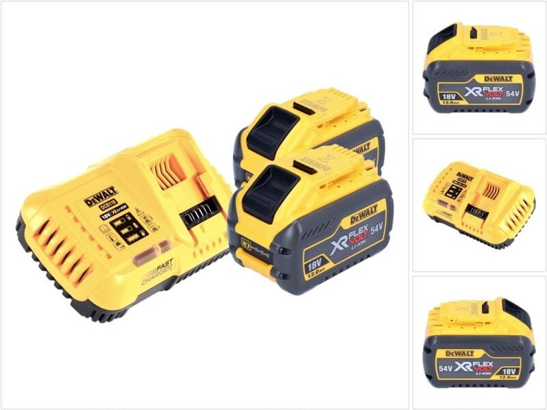 DeWalt DCB 118 Y2 Akku Starter Set 18 V / 54 V 2x XR FLEXVOLT Akku 12 Ah + Ladegerät