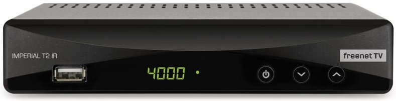 Empfänger dvb-t2 t2 ir con system de integrierte irdeto-Entschlüsselung (inkl. 3 Monate de freenet tv) schwarz