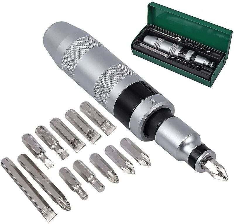 13-teiliges Schlagschrauber-Set, Schlagschrauber, 1/2"-Schlagschrauber-Bit-Set für robuste Sechskant-Kreuzschlitzbits