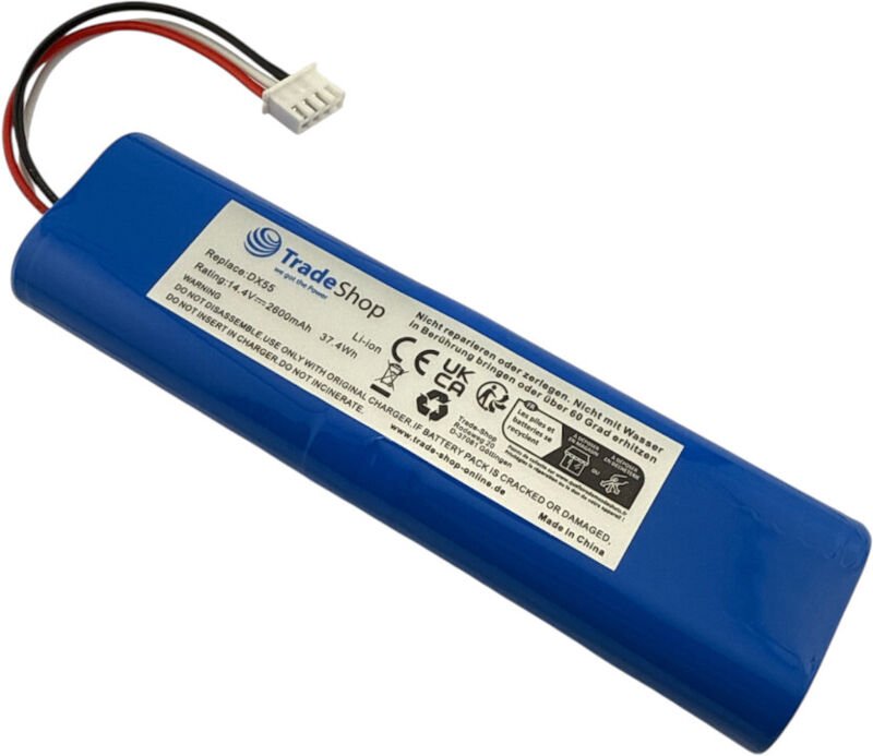 Trade-Shop Li-Ion Akku 14,4V / 2600mAh für Eurovacs DX55, Deebot DG36, DG70, N5 Fun, N5 Go, N5 Hero, N5 Neo, N5 Power, N...