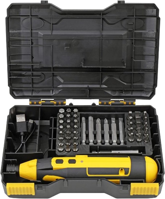 Akku-Elektroschrauber, wiederaufladbares 4-V-Lithium-Ionen-Reparaturwerkzeug für elektrische Bohrmaschinen