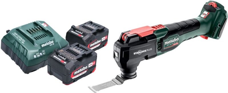 Metabo MT 18 LTX BL QSL Akku Multitool 18 V Brushless Starlock Plus + 2x Akku 4,0 Ah + Ladegerät