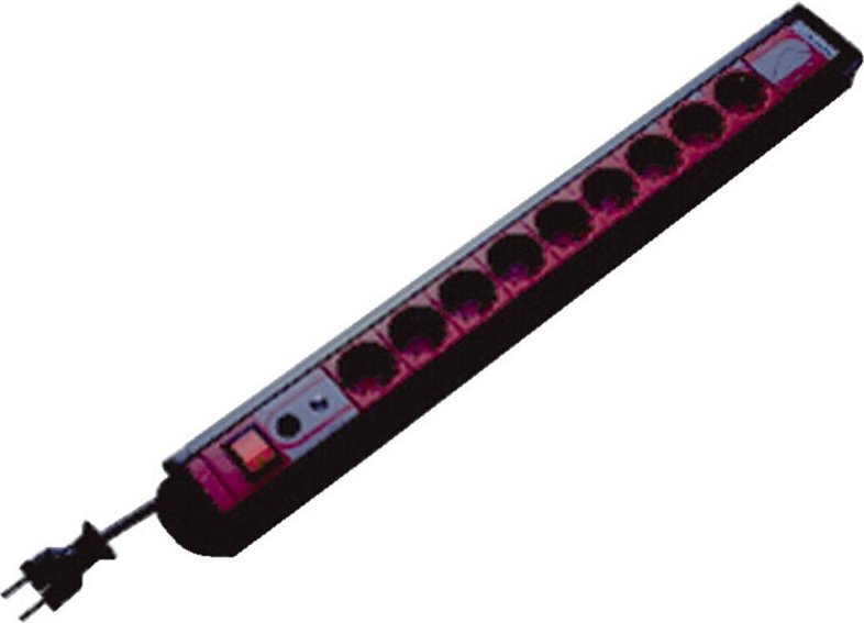 Rev pc Leiste mit Netzfilter supra Line, 9-fach