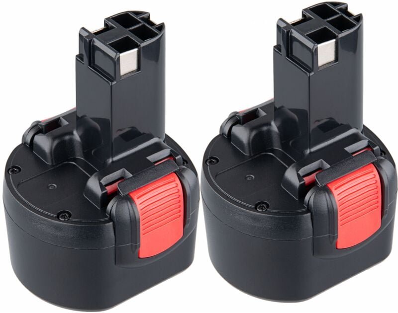 Pdstation - 2Pack 9.6V 4.8Ah ni-mh Ersatzakku für Bosch psr 960 BAT048 BAT100 BAT19 2607335272 2607335461