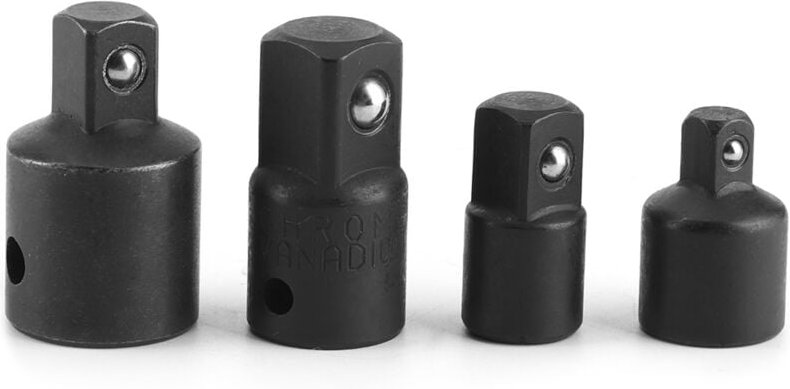 4-teiliges Adapter- und Reduzierstückset für 1/4-Zoll-, 3/8-Zoll- und 1/2-Zoll-Ratschenschlüssel. Adapter-Umrüstsatz für...