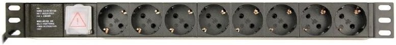 Gembird Eg-Pdu-014-C14 Energieverteilereinheit 8 Ac-Ausgänge 1u Schwarz
