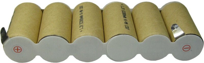 Trade-shop - Ni-MH Akku 7,2V 3000mAh für Gardena 8820 8820-20 4-00.630.00 8804 Wolf Garten Vario RVE12 Bosch ags 7.2 Li ...