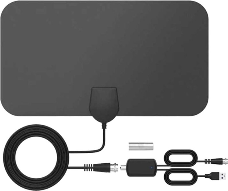 Tlily - HDTV-Antenne Innenraum Digitale Verstärkte TV-Antenne mit Starkem Signal Full hd TV-Empfang, 80 Reichweite