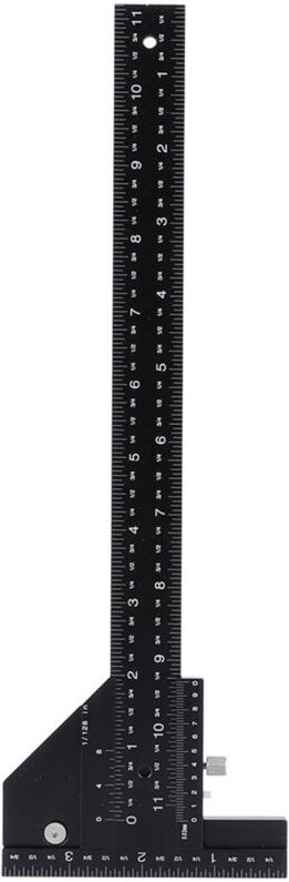 Zoternen - Holzbearbeitung T-Lineal Holzbearbeitung Aluminiumlegierung Holz Anreißer Messen Anreißlineal