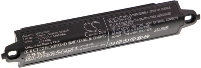 Akku kompatibel mit Bose Soundlink 1, 2, 3, 404600 Lautsprecher Boxen Speaker (3400mAh, 11,1V, Li-Ion) - Vhbw